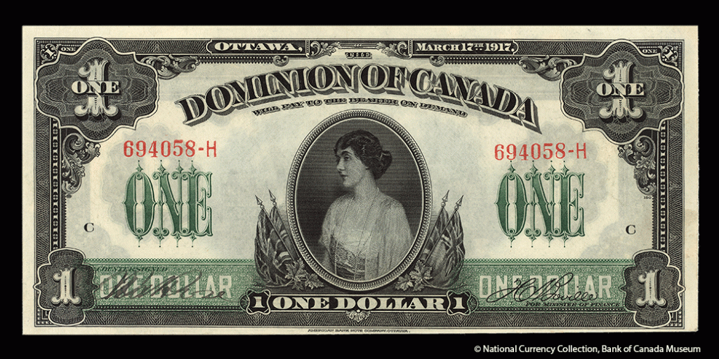 Princess Patricia Canada banknote 1917 Bank of Canada